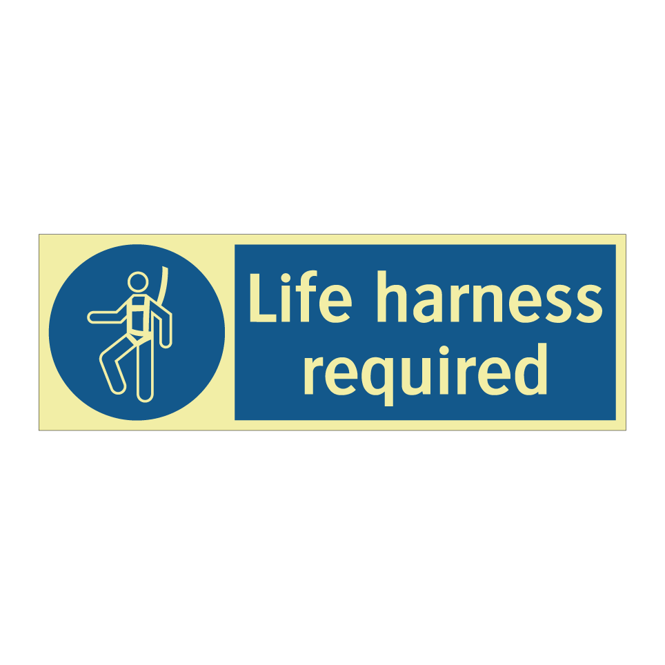 Life harness required