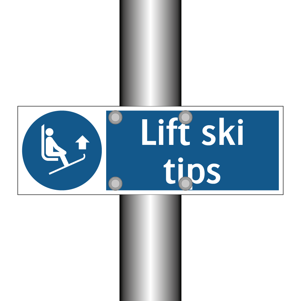 Lift ski tips
