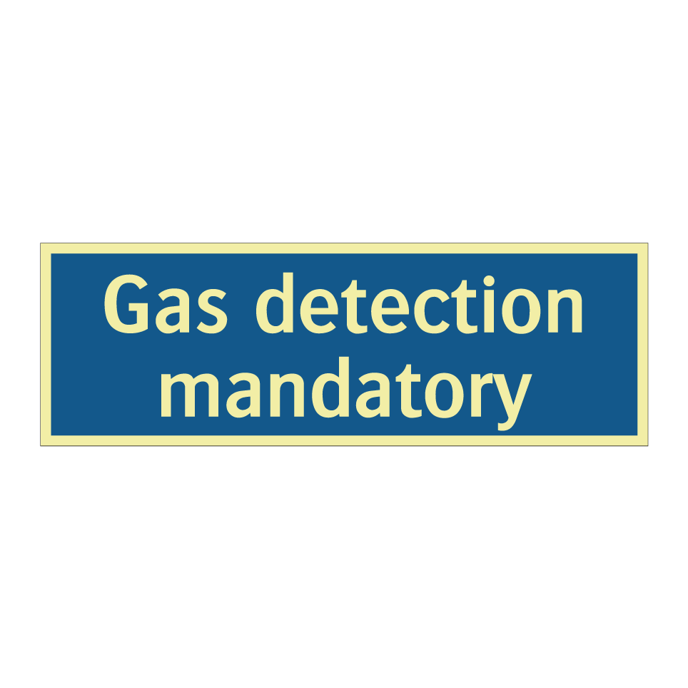 Gas detection mandatory