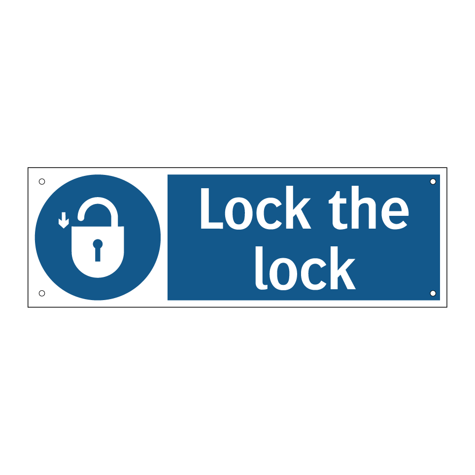 Lock the lock