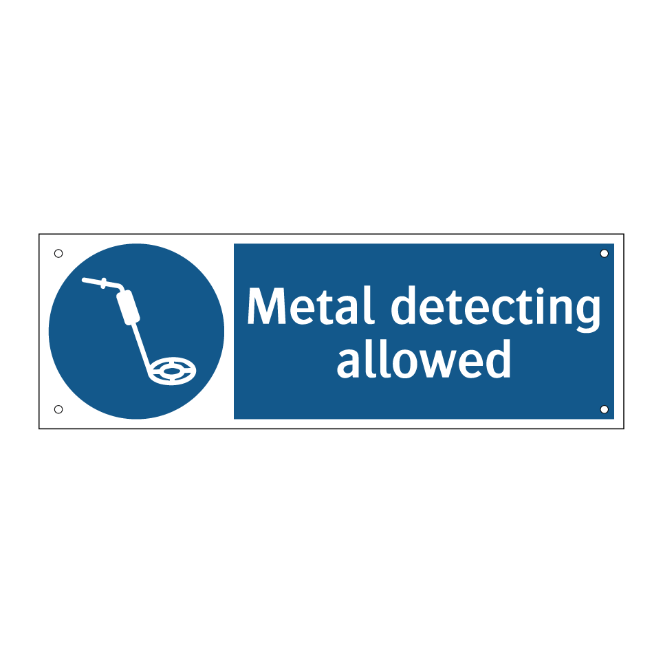 Metal detecting allowed