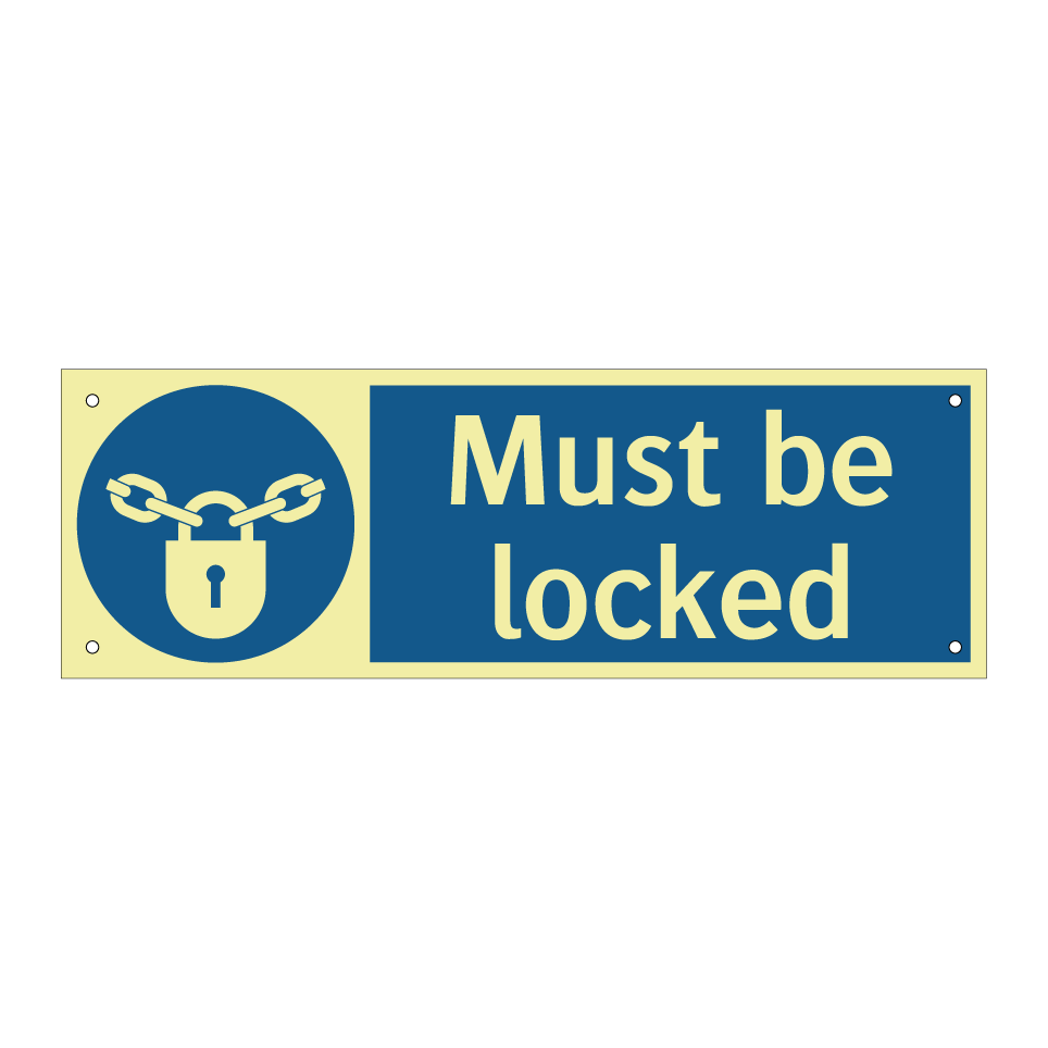 Must be locked