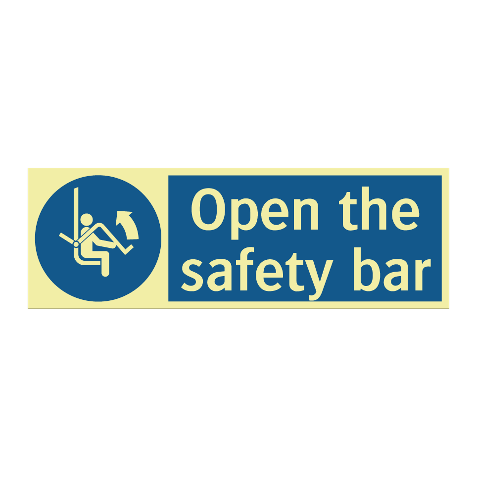 Open the safety bar
