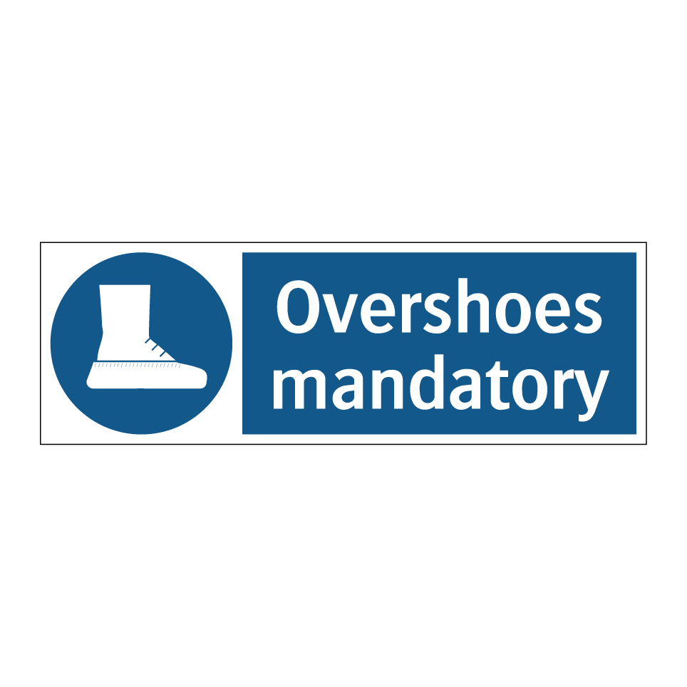Overshoes mandatory