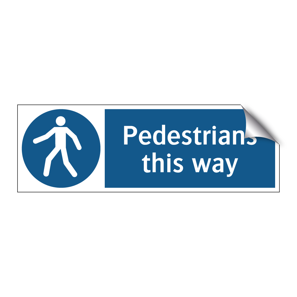 Pedestrians this way