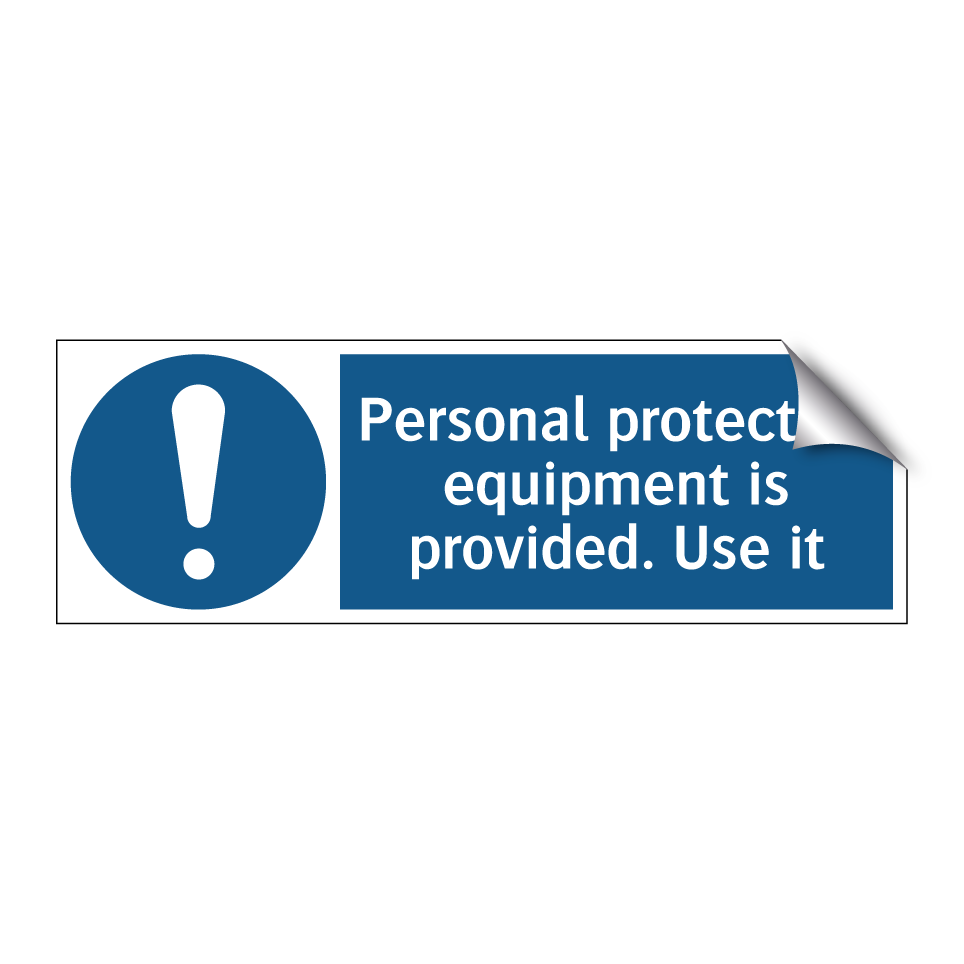 Personal protective equipment is provided. Use it