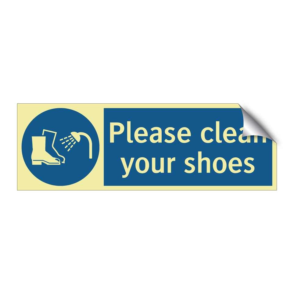 Please clean your shoes