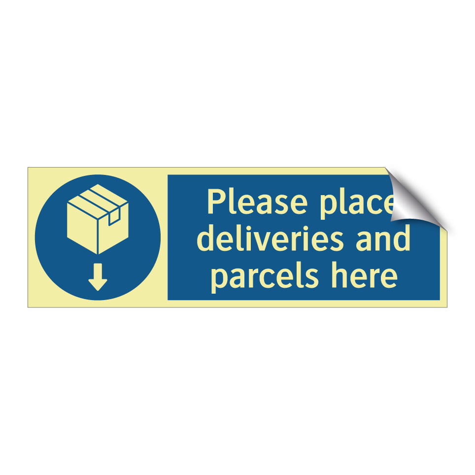 Please place deliveries and parcels here