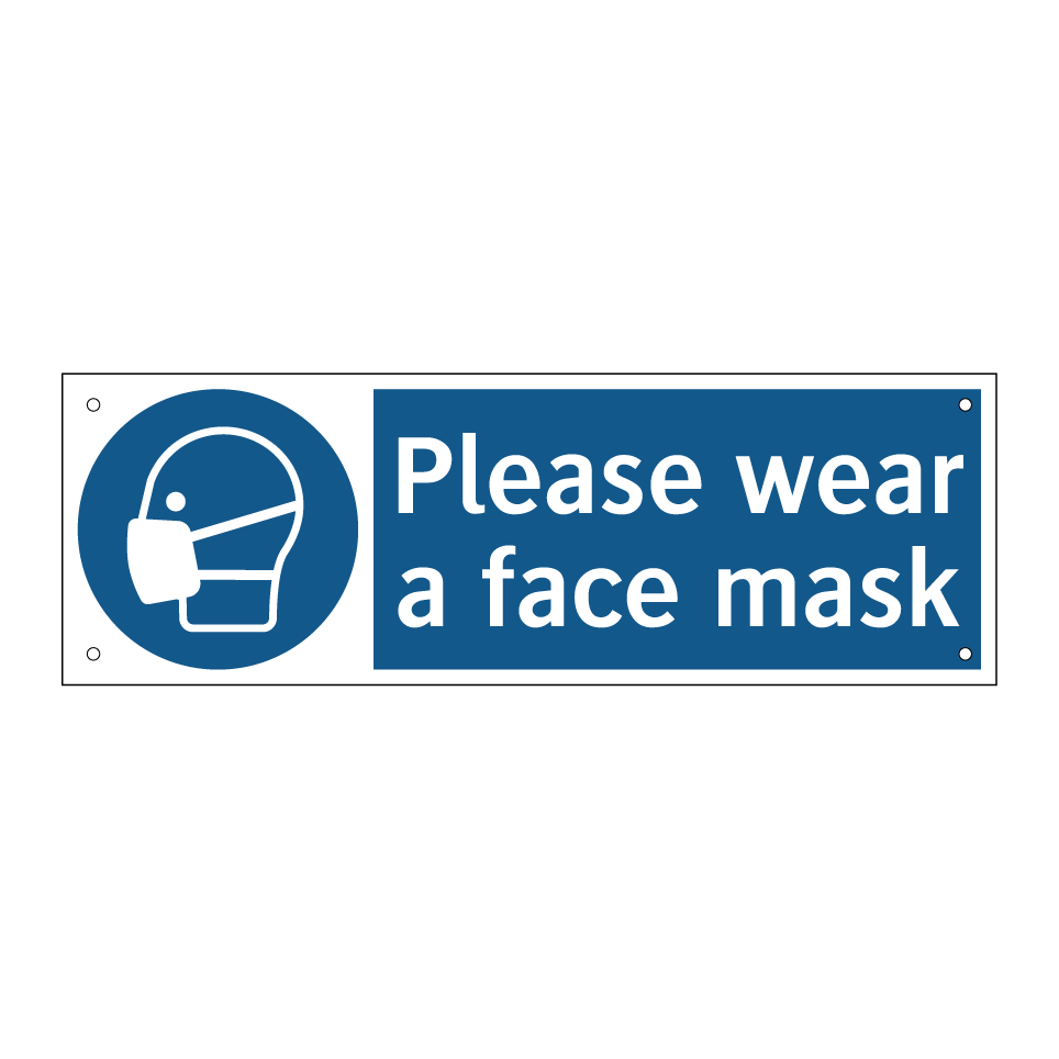 Please wear a face mask