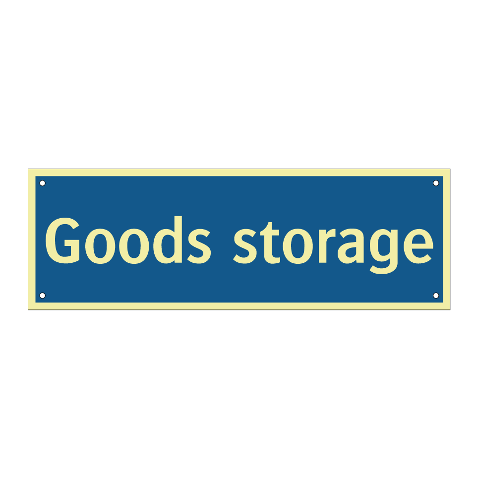 Goods storage