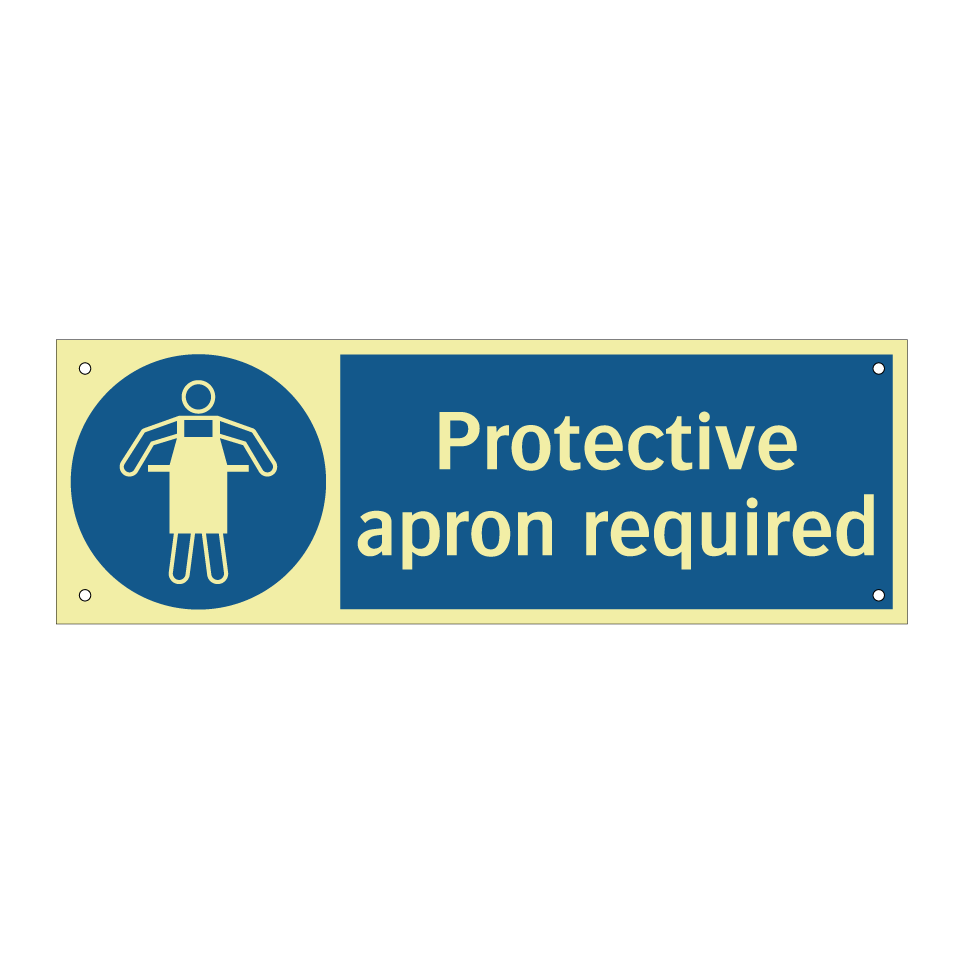 Protective apron required
