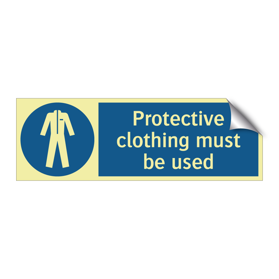 Protective clothing must be used