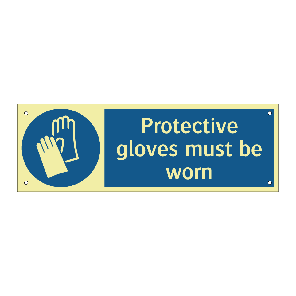 Protective gloves must be worn
