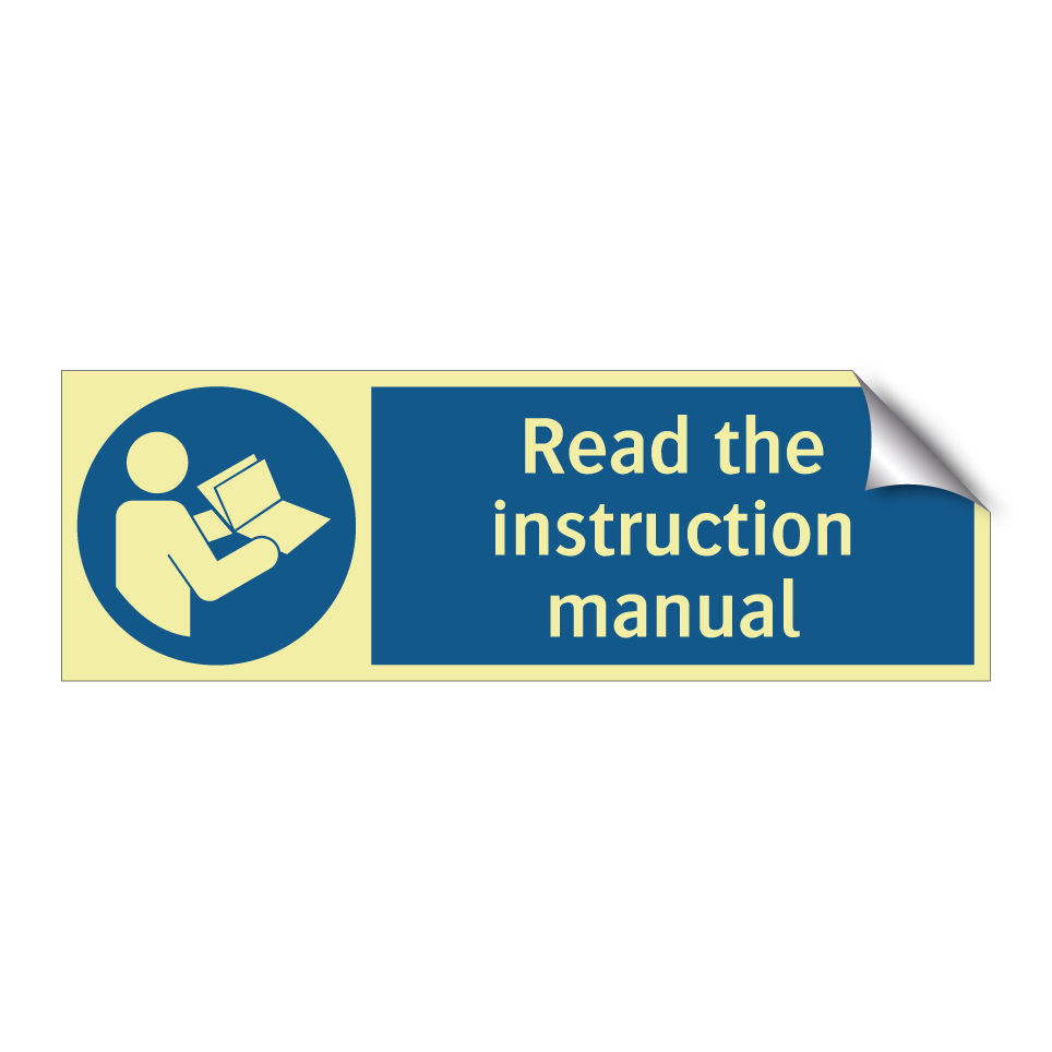 Read the instruction manual