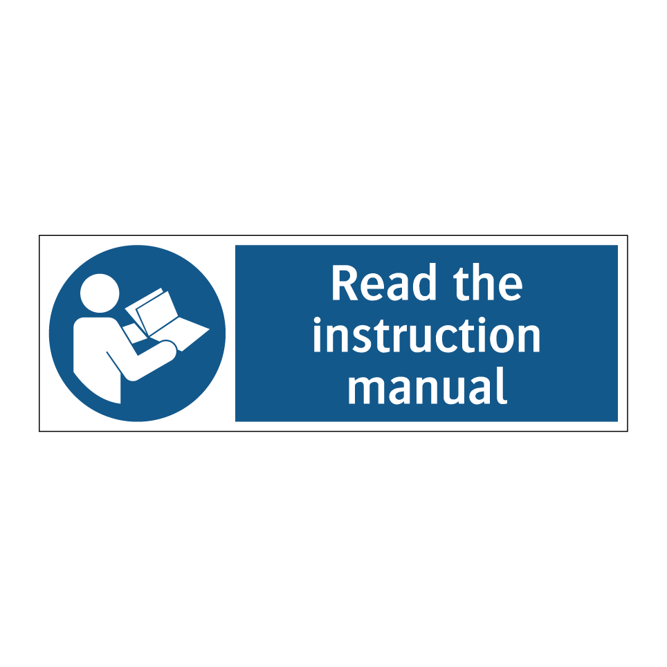 Read the instruction manual