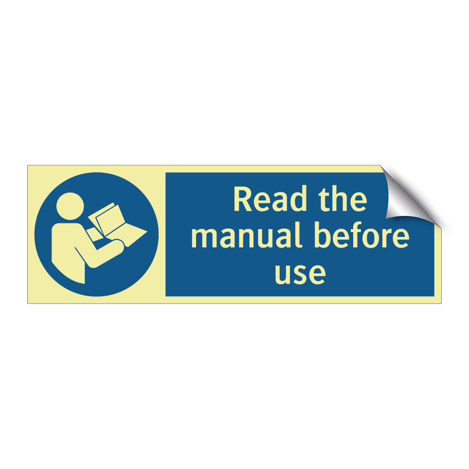 Read the manual before use