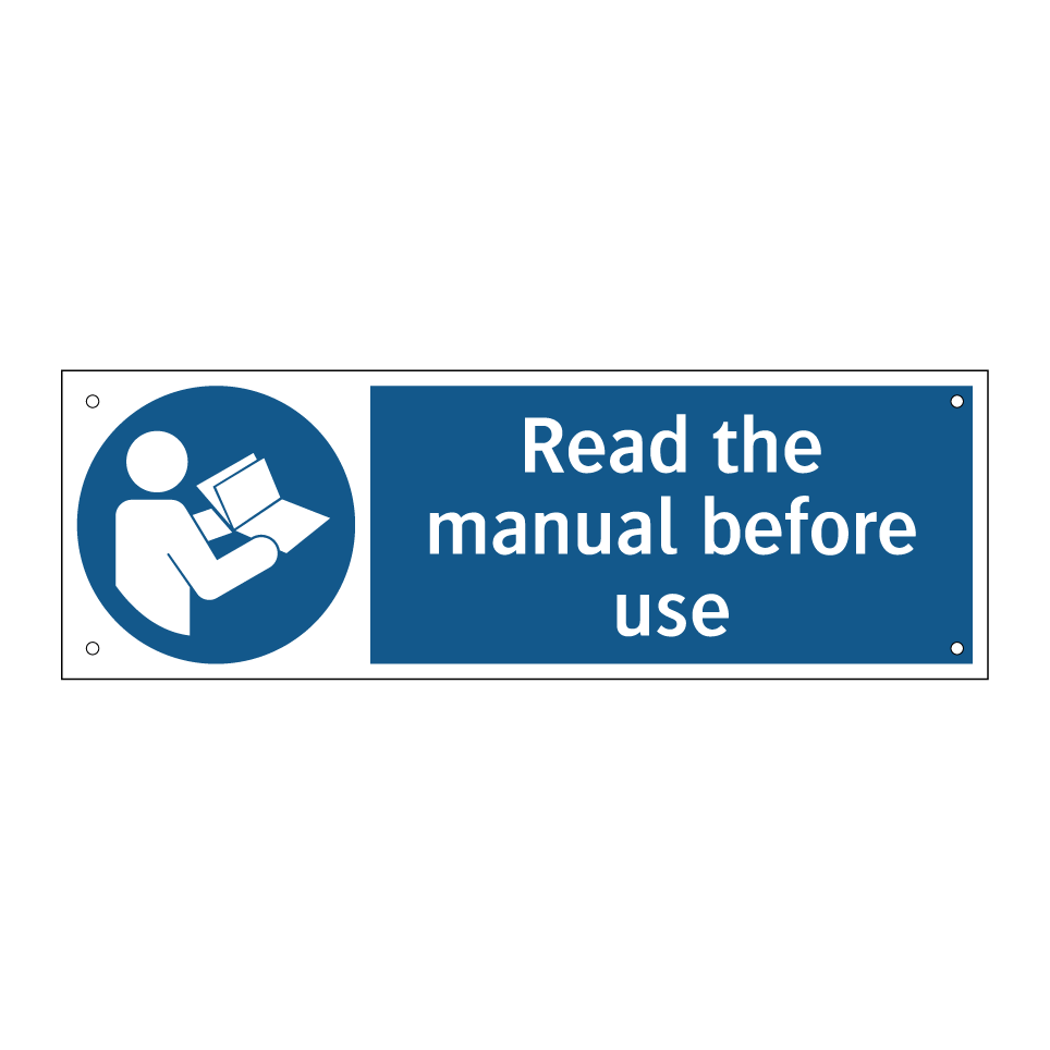 Read the manual before use