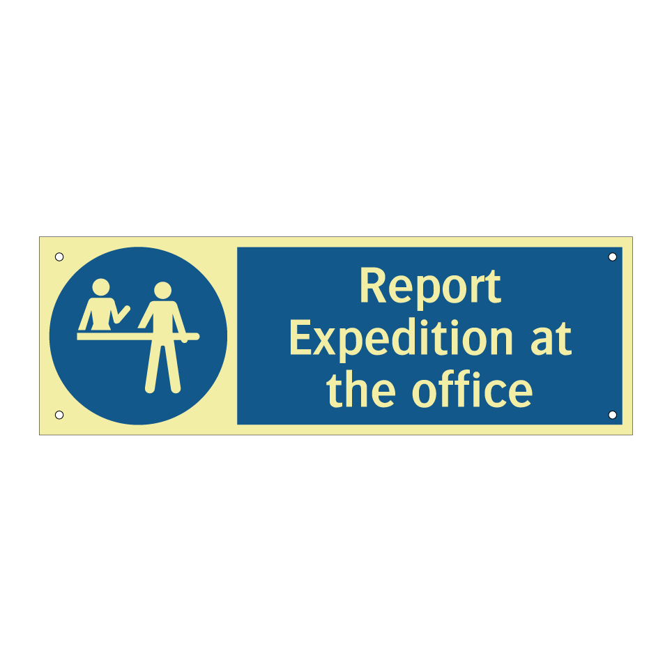 Report Expedition at the office