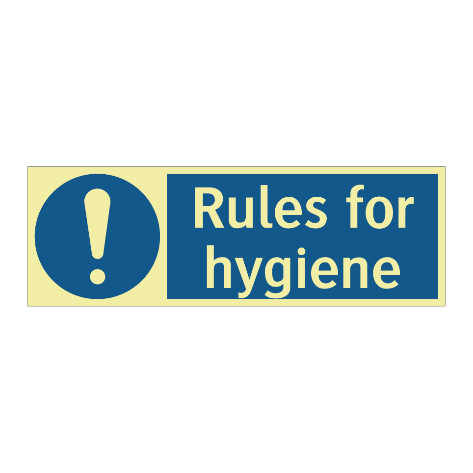 Rules for hygiene