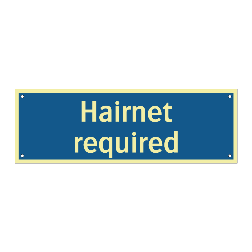 Hairnet required