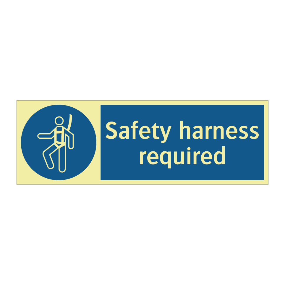 Safety harness required