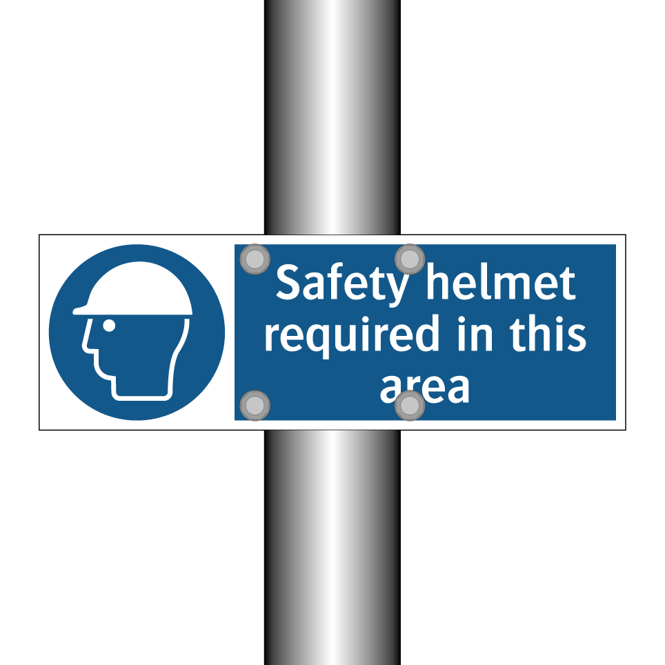 Safety helmet required in this area