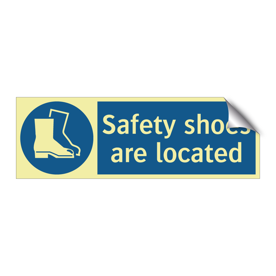 Safety shoes are located