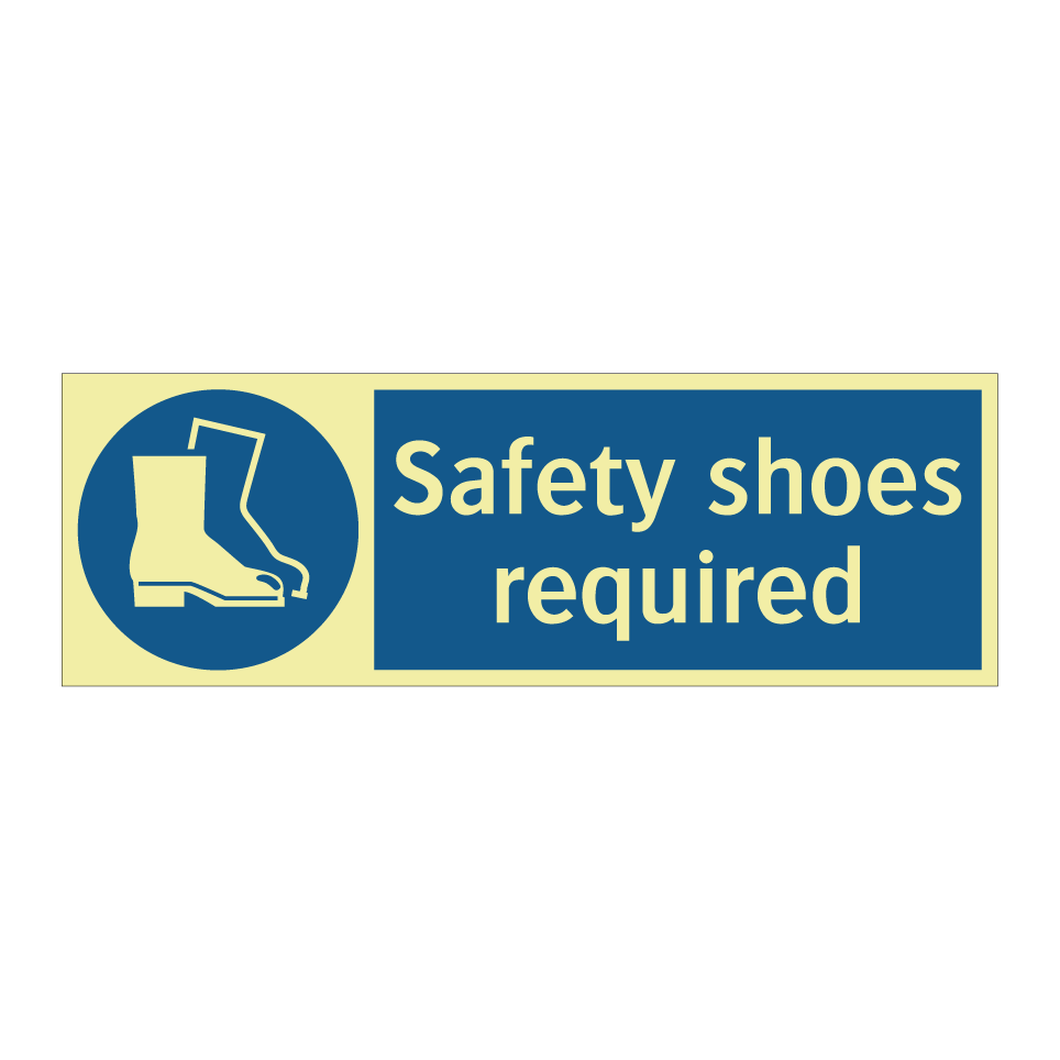 Safety shoes required