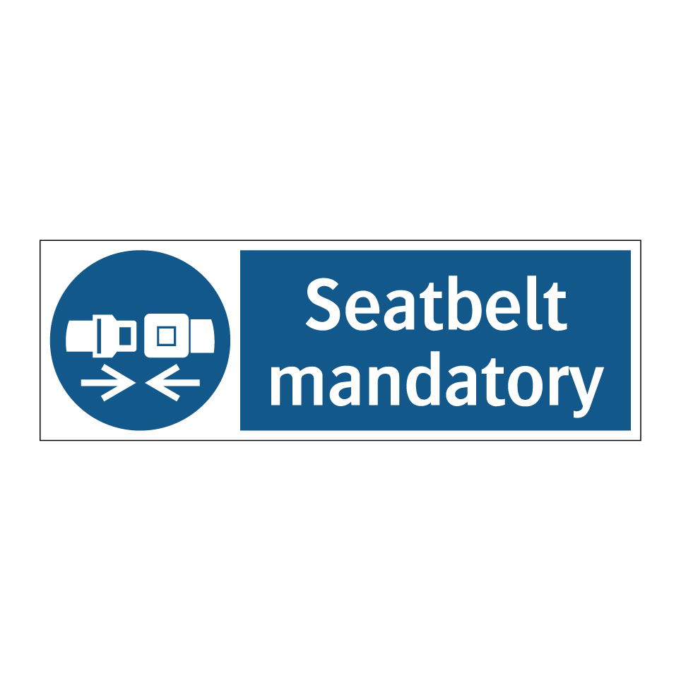 Seatbelt mandatory