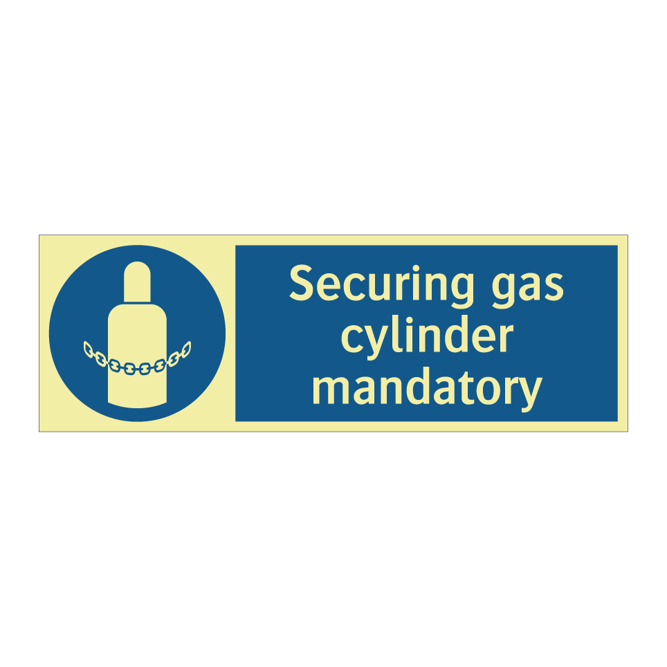 Securing gas cylinder mandatory