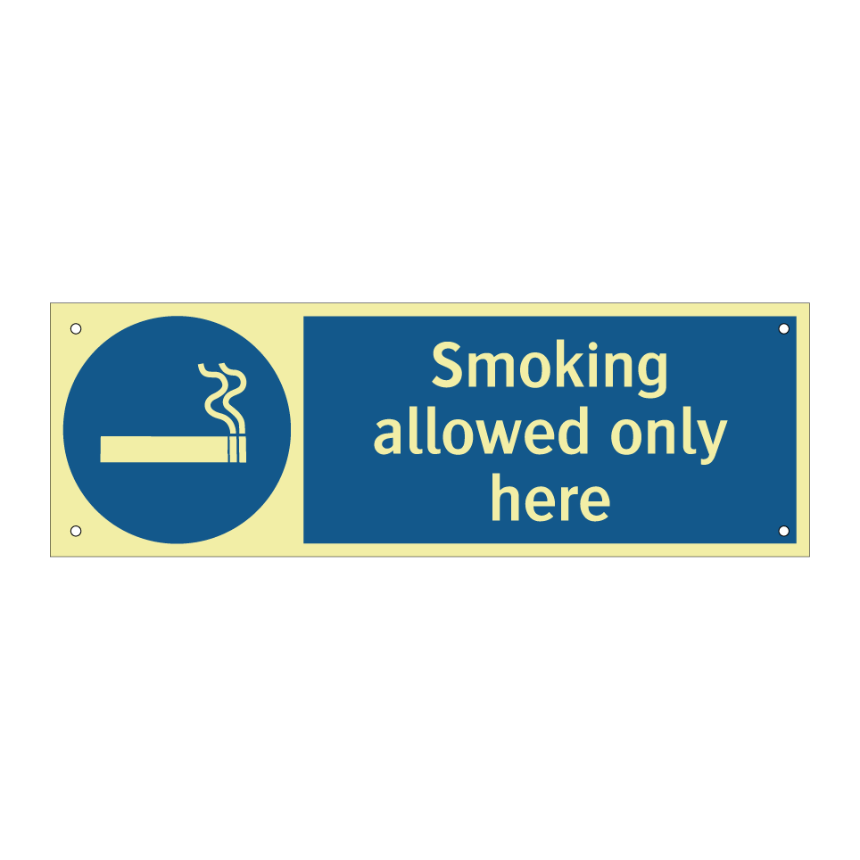 Smoking allowed only here