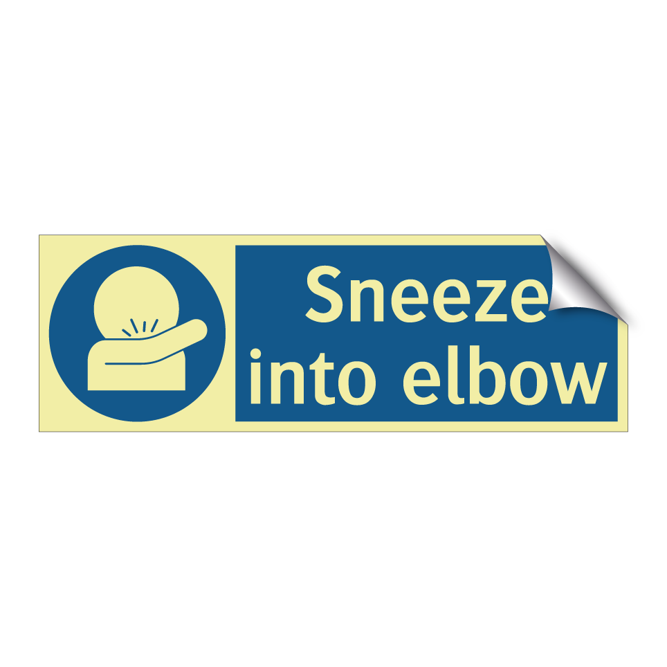 Sneeze into elbow