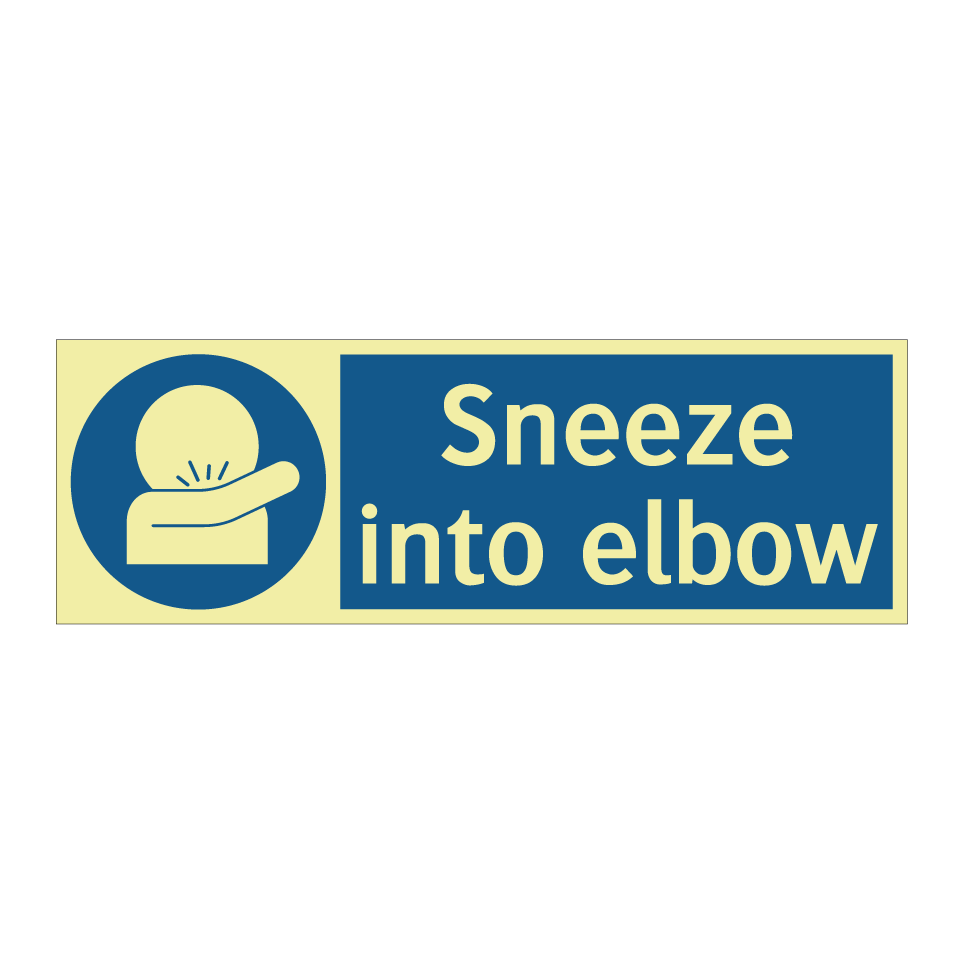 Sneeze into elbow