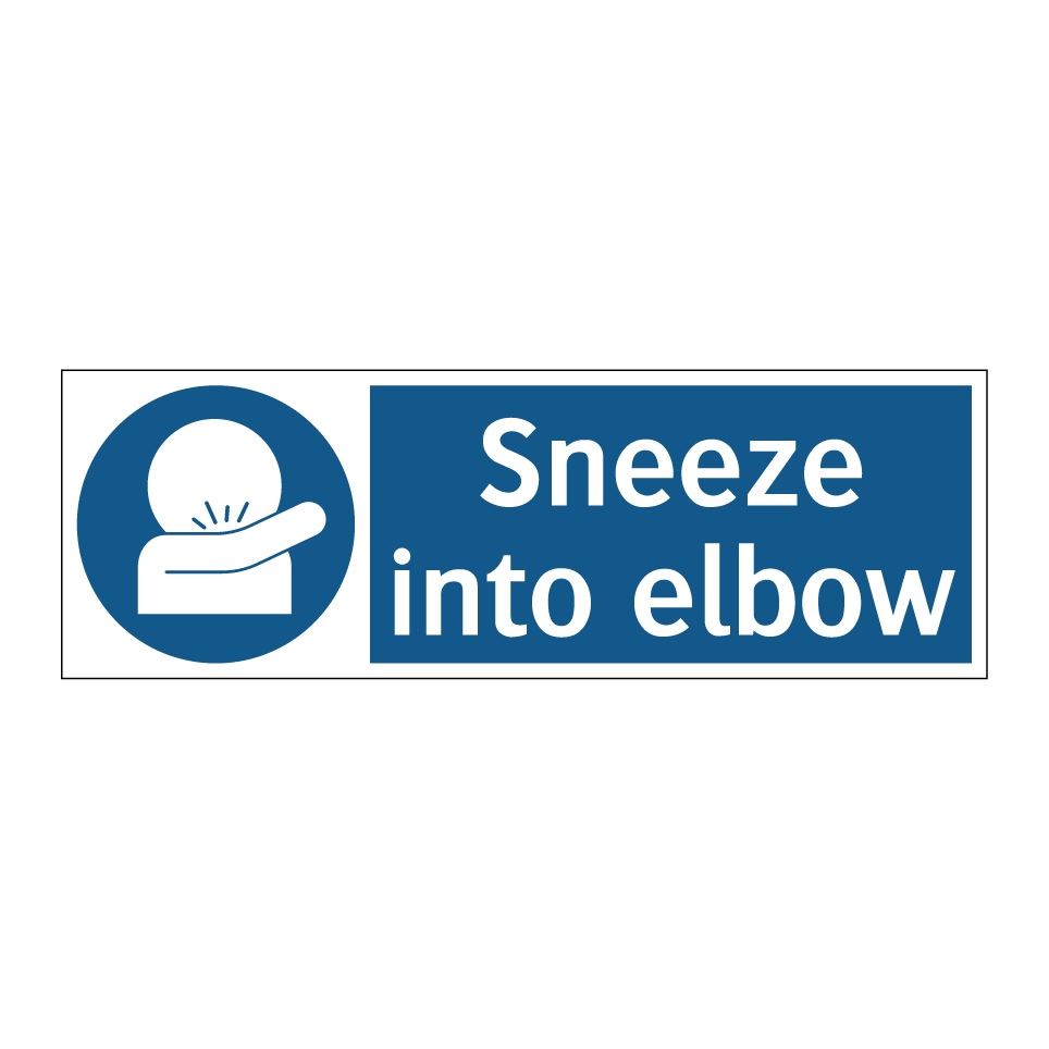 Sneeze into elbow