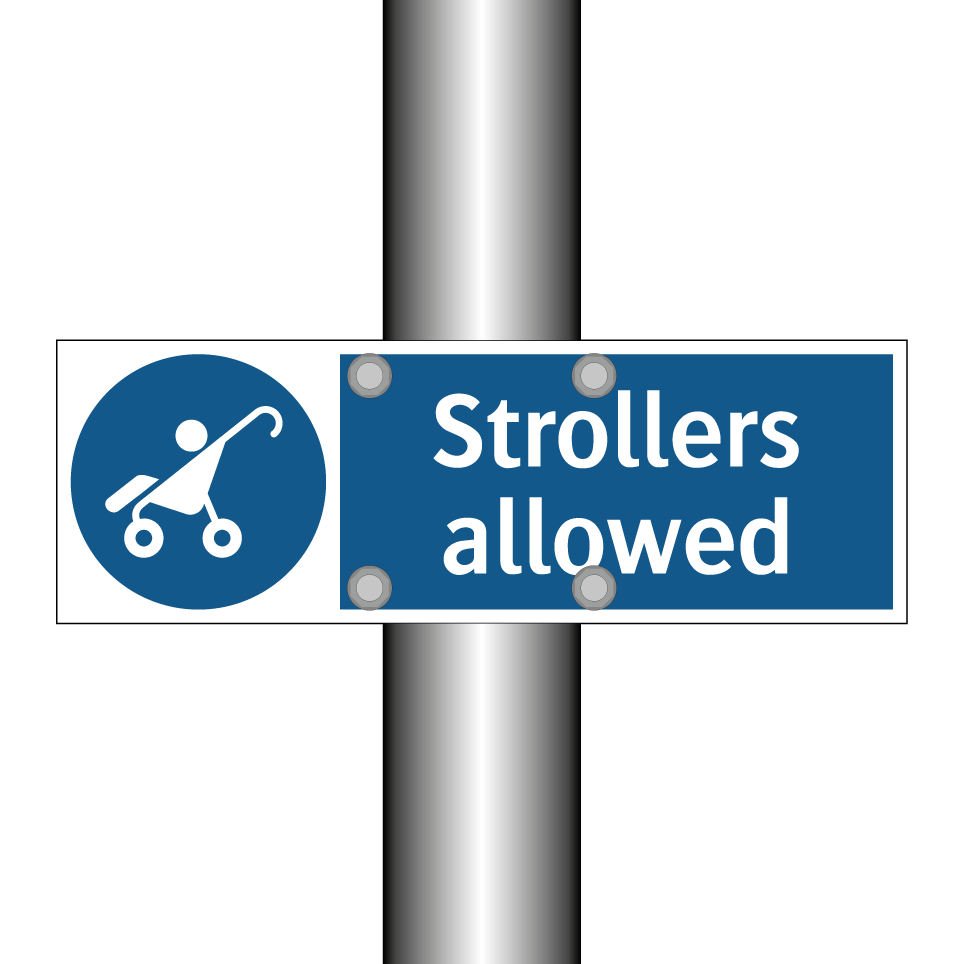 Strollers allowed