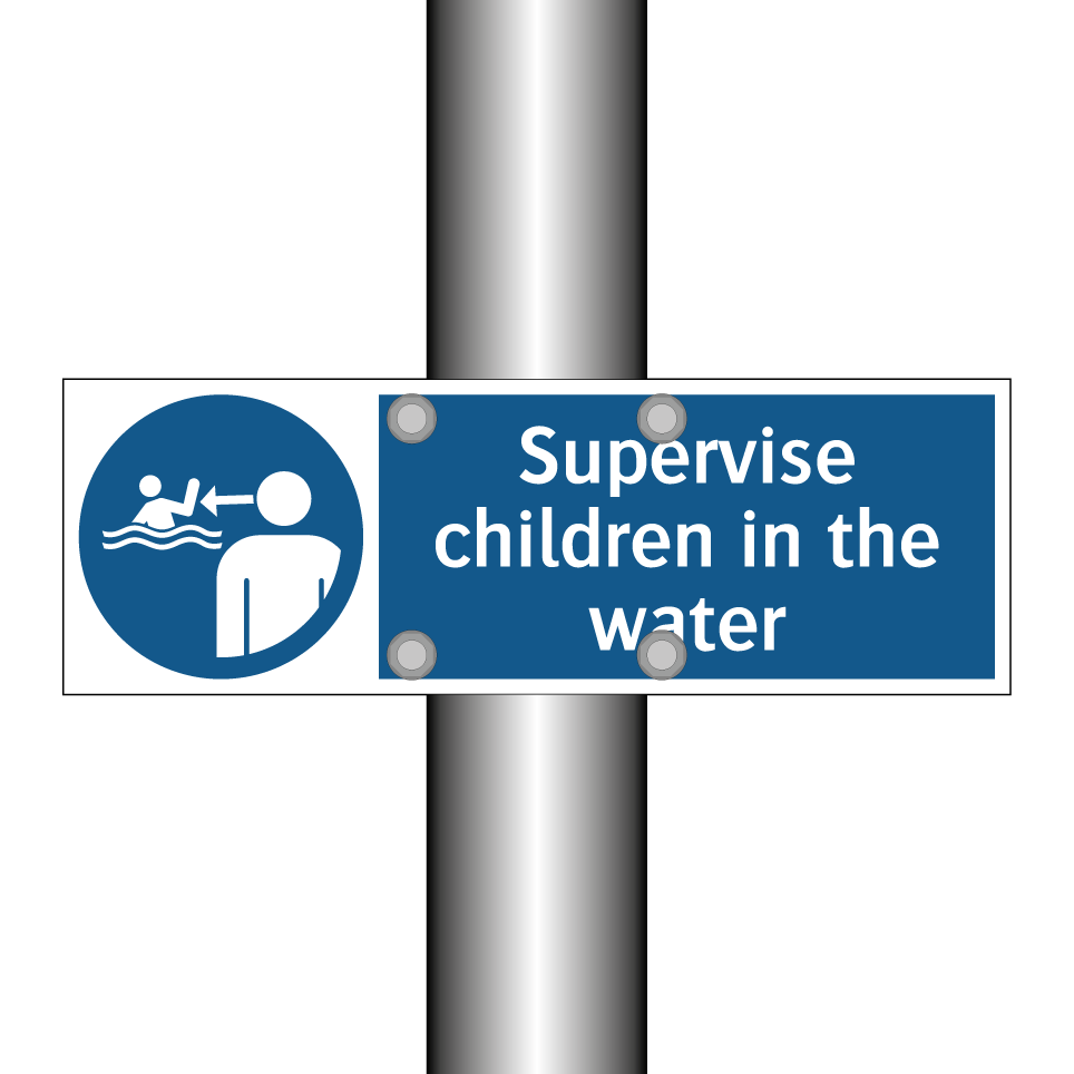 Supervise children in the water