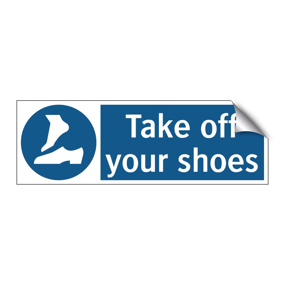 Take off your shoes