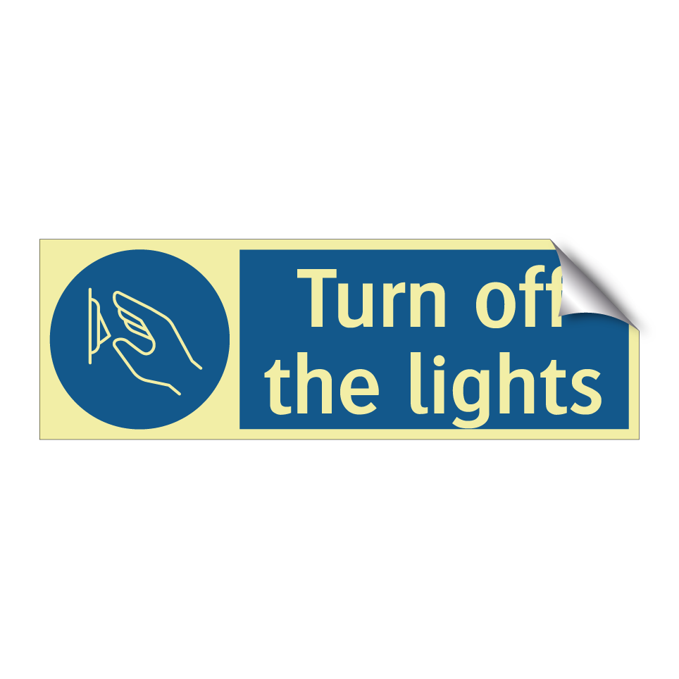 Turn off the lights