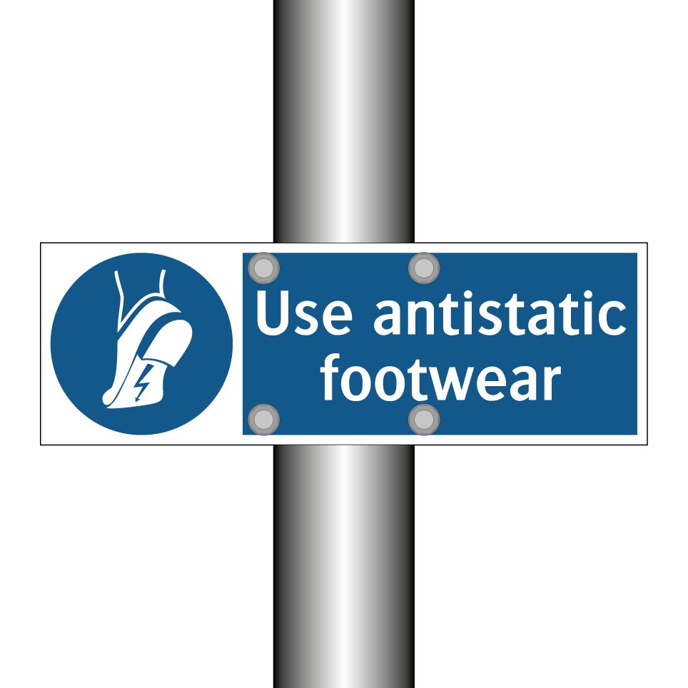 Use antistatic footwear