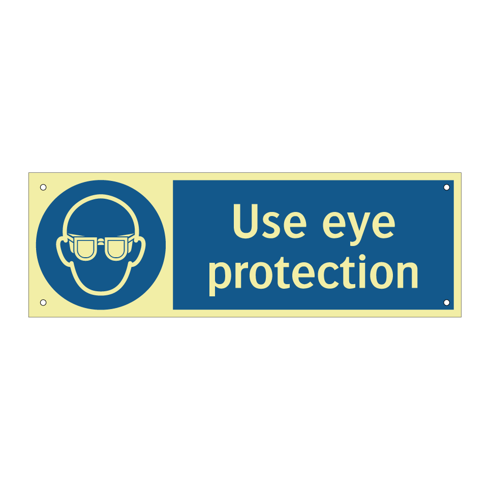 Use eye protection