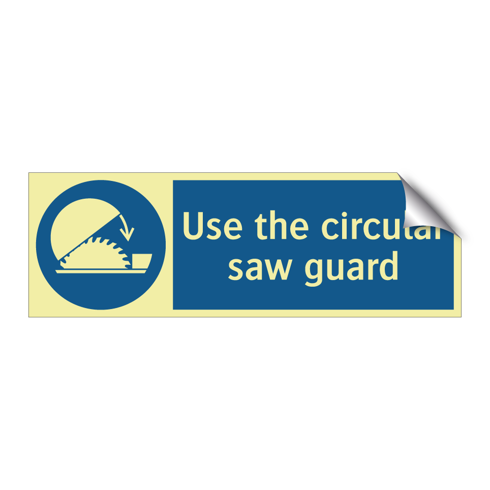 Use the circular saw guard