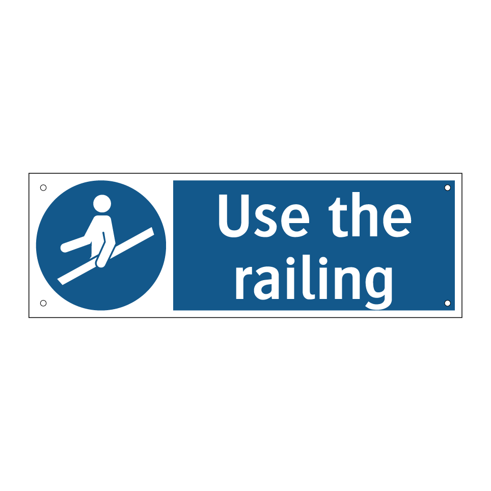 Use the railing