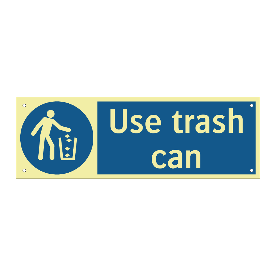Use trash can