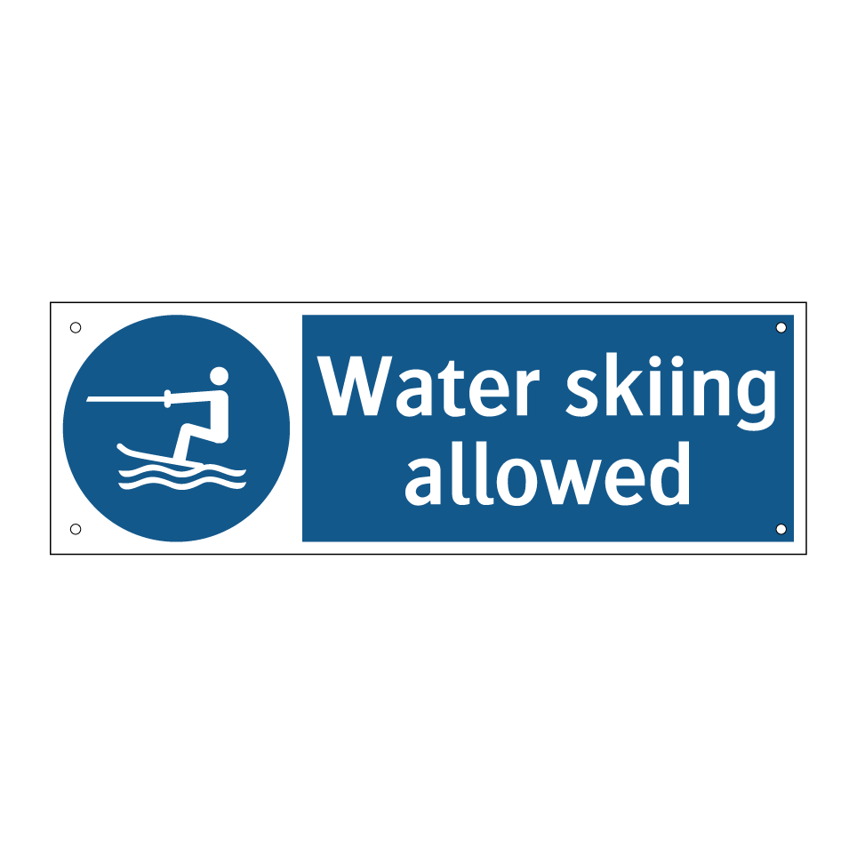 Water skiing allowed