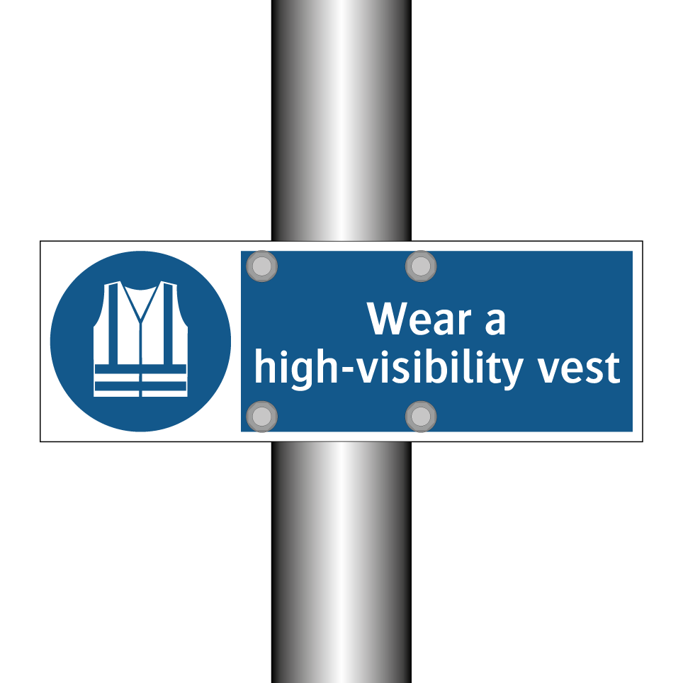 Wear a high-visibility vest