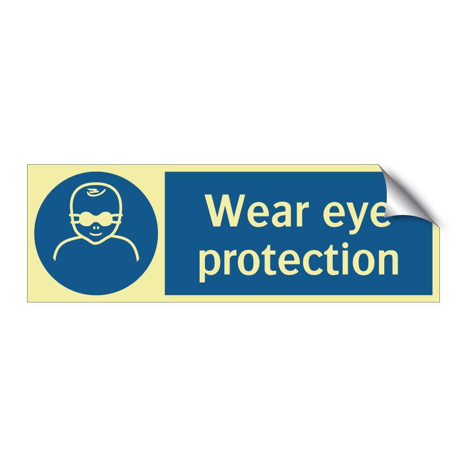 Wear eye protection