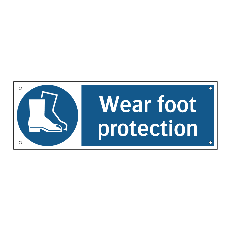 Wear foot protection