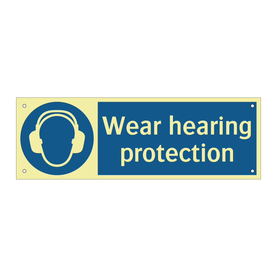 Wear hearing protection