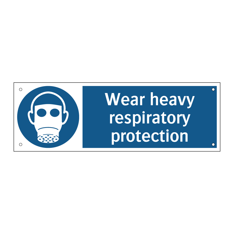 Wear heavy respiratory protection