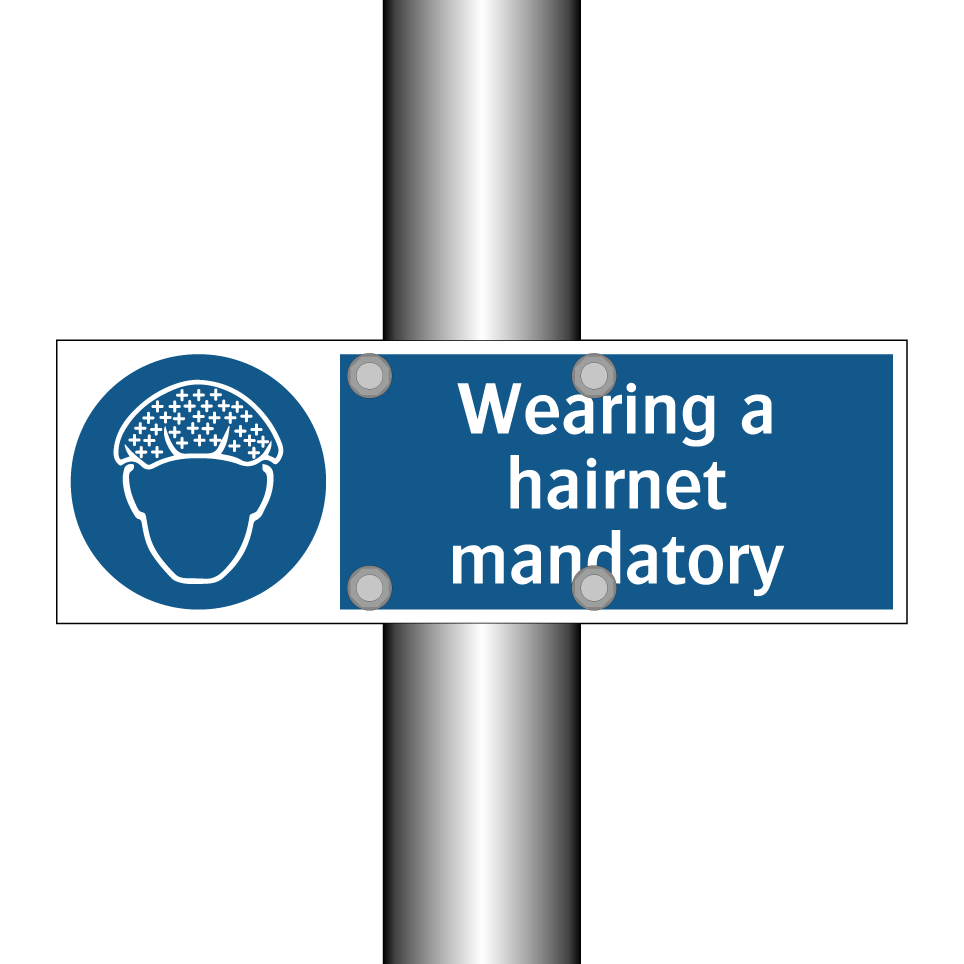 Wearing a hairnet mandatory